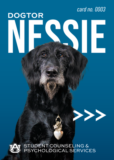 Trading card featuring Dogtor Nessie
