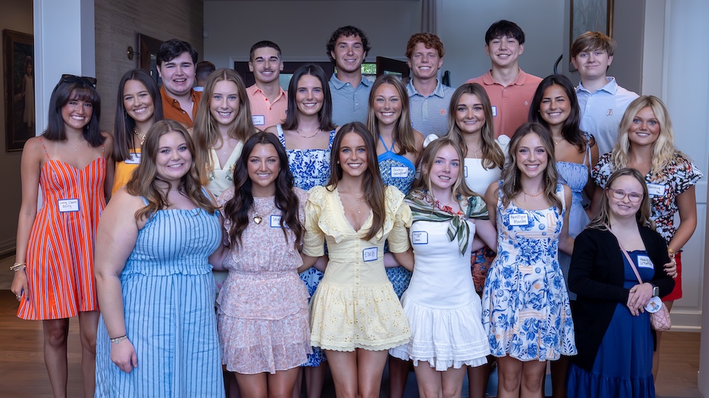 a group of students at a send off party